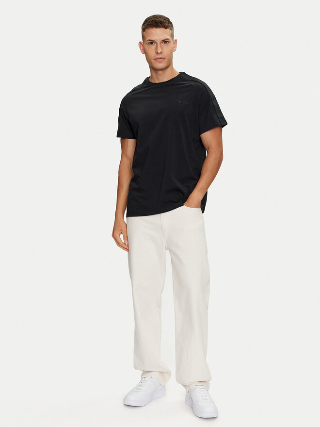 HUGO Hugo Marškinėliai Tonal Logo 50520480 Juoda Regular Fit