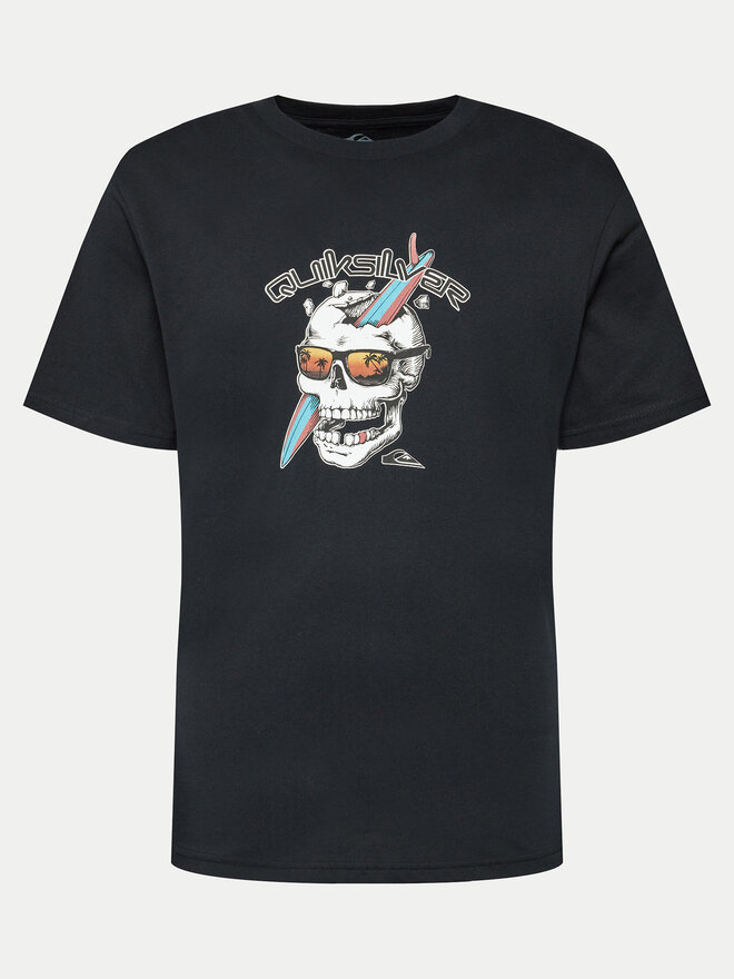 Quiksilver Quiksilver T-Shirt One Last Surf EQYZT07674 Schwarz Regular Fit
