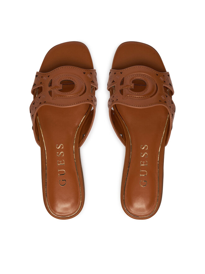 Guess Pantoletten Guess FLJCS2 LEA03 Braun
