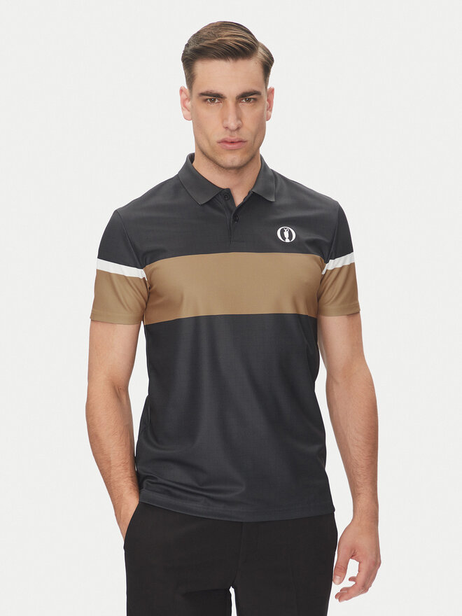 BOSS BOSS Poloshirt Paddy The Open 25 50548813 Schwarz Regular Fit