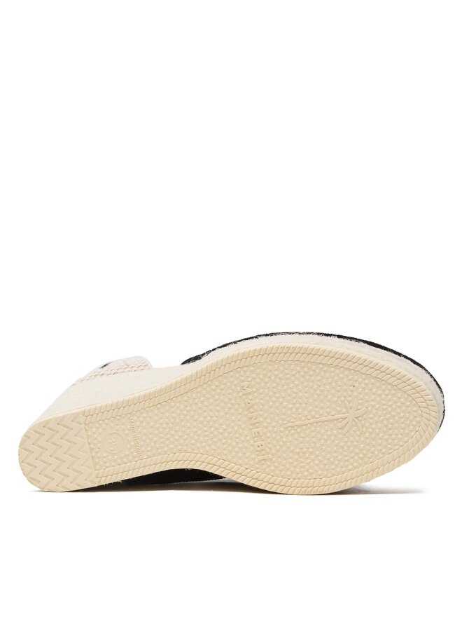 Manebi Еспадрили Manebi Wedge Espadrilles K 1.0 WV Черен