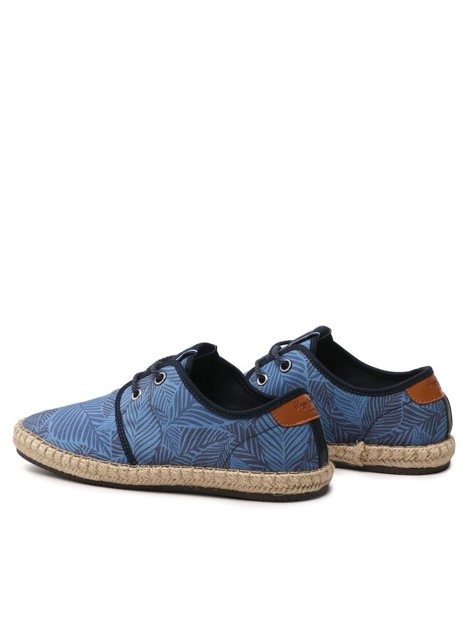 Pepe Jeans Espadrilky Pepe Jeans Tourist Tropic PMS10318 Modrá