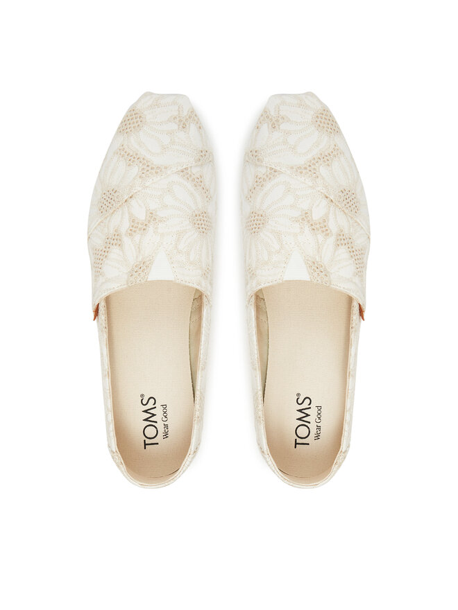 Toms Félcipő Toms Alpargata Classic 10021932 Ekru