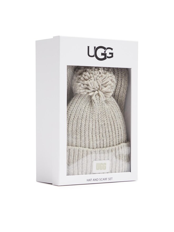 Ugg Набір Шарф і Шапка Ugg W Knit Beanie W Pom And Scarf 21883 Сірий