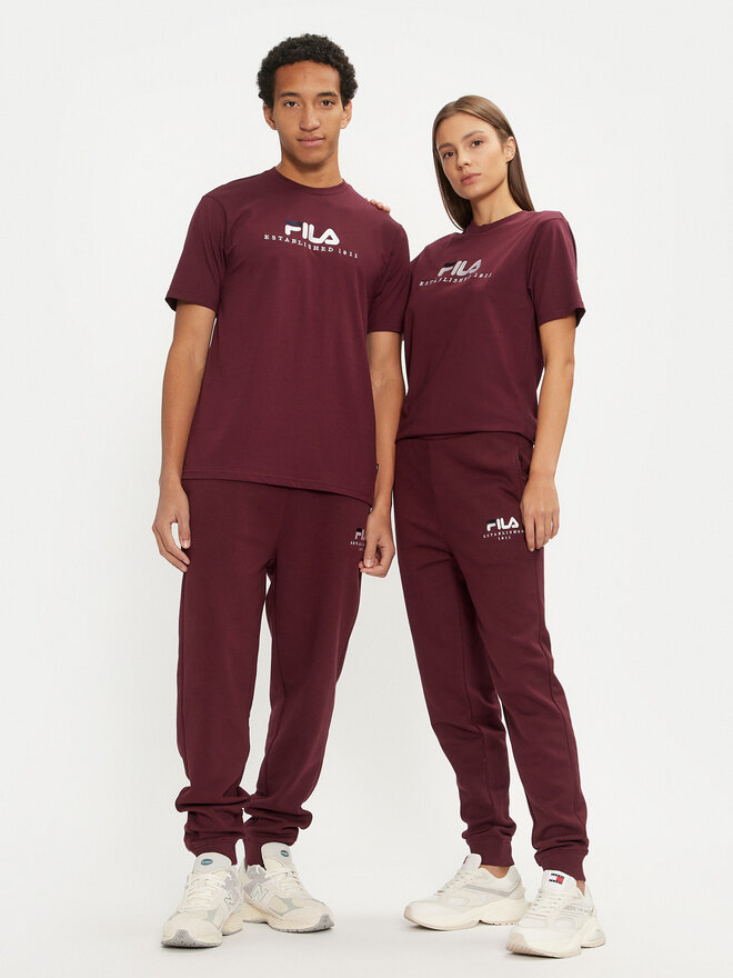 Fila Fila Camiseta Unisex Bedburg FAU0147 Guinda/burdeos Regular Fit