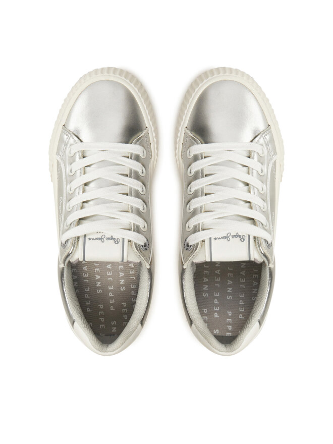 Pepe Jeans Сникърси Pepe Jeans PGS30611 Сребрист