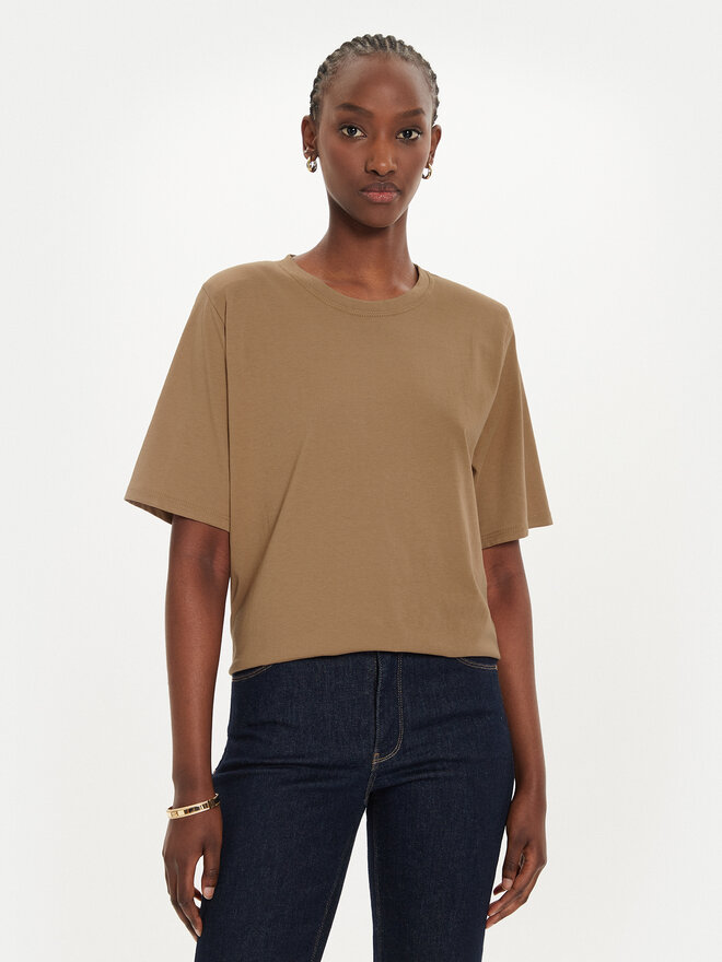ViCOLO ViCOLO Camiseta UB0294 Marrón Regular Fit