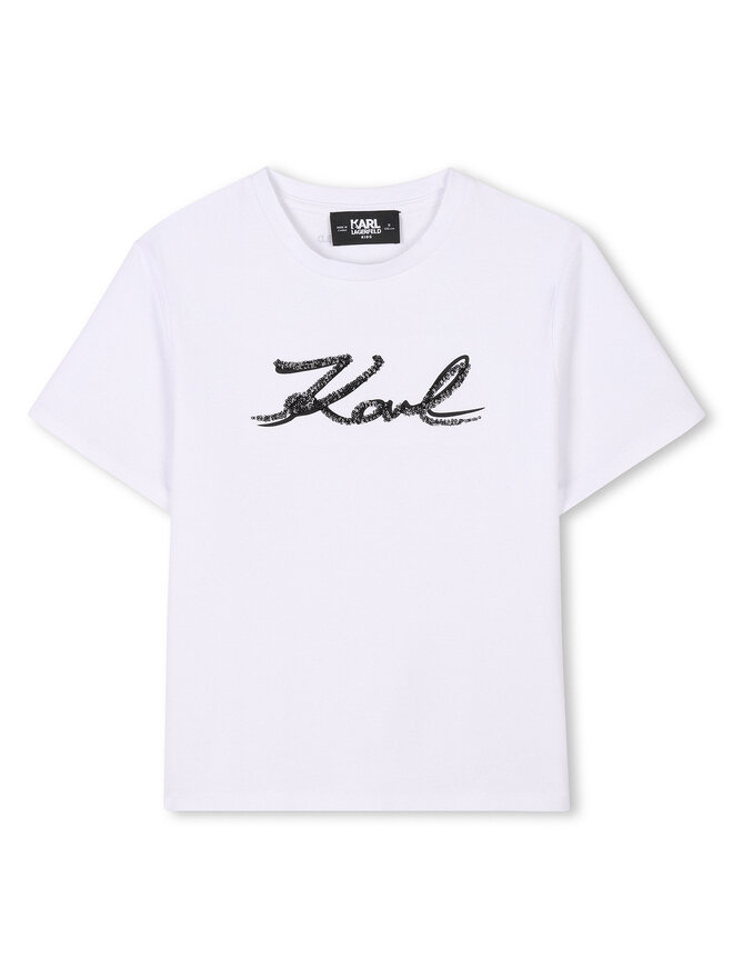 Karl Lagerfeld Kids Karl Lagerfeld Kids T-Shirt Z30485 D Weiß Regular Fit