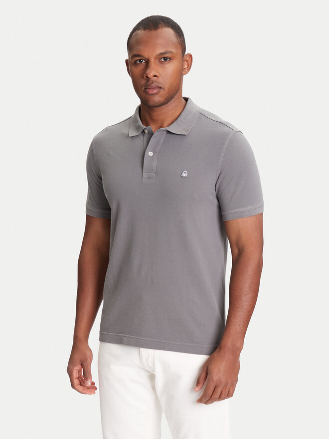 United Colors Of Benetton United Colors Of Benetton Poloshirt 3089J3179 Grau Regular Fit