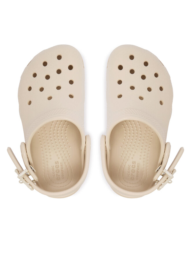 Crocs Pantoletten Crocs Classic Star Buckle Clog 214369 Hellbeige