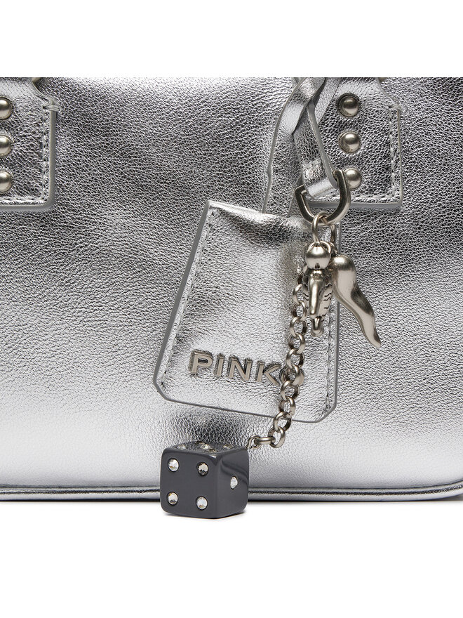 PINKO Borsetta Pinko Bowling Bag Mini PE 24 PLTT 102791 A0F8 Argento
