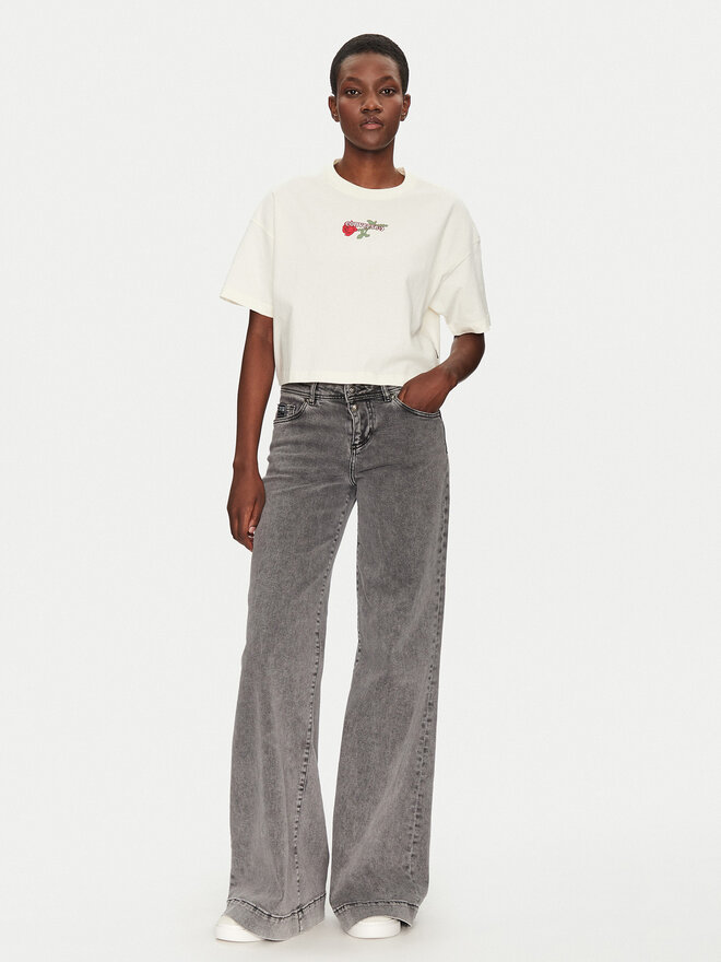 Converse Converse Футболка Thorned 10028306-A01 Écru Oversize