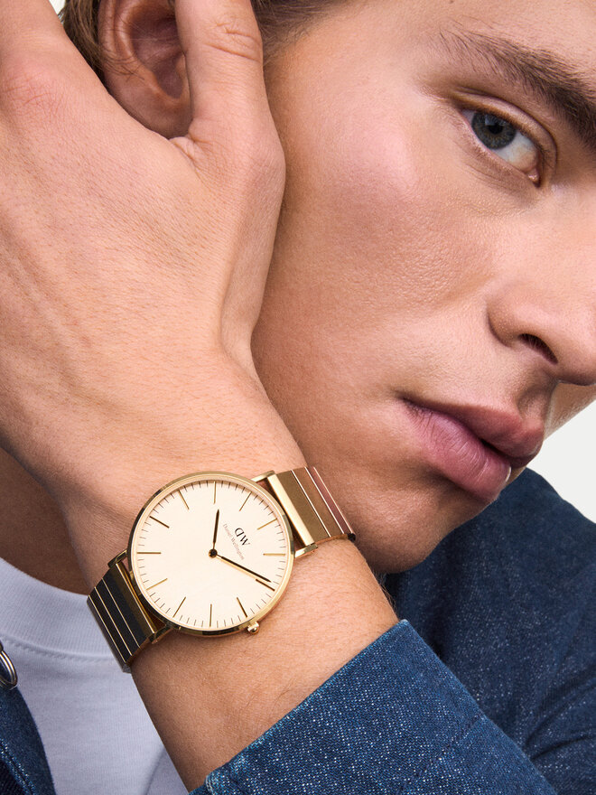 Daniel Wellington Hodinky Daniel Wellington DW00100779 Zlatá