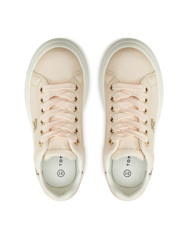 Tommy Hilfiger Сникърси Tommy Hilfiger Low Cut Lace-Up Sneaker T3A9-33749-1355 M Розов