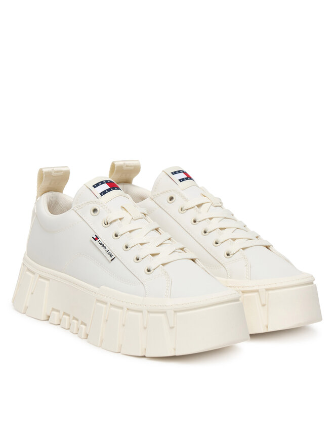 Tommy Jeans Sneakers Tommy Jeans Tjw Flatform Chunky Sneaker EN0EN03036 Écru