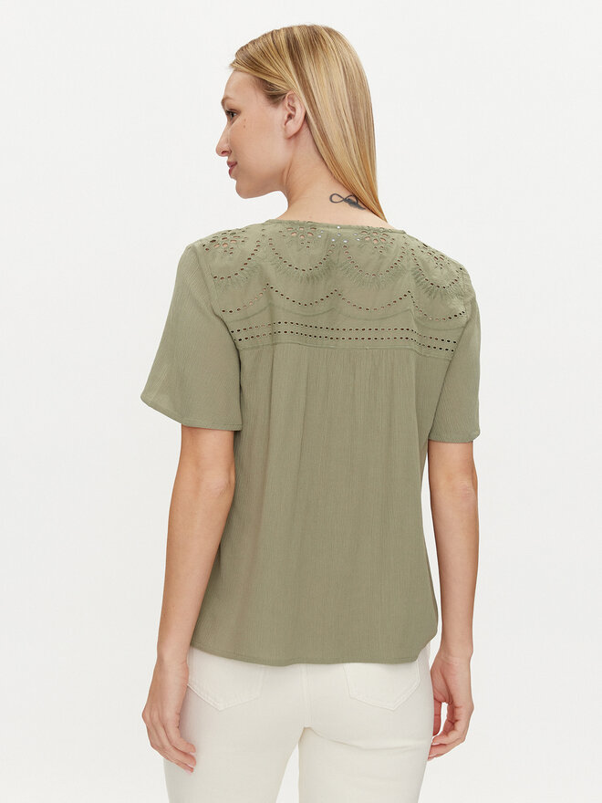 Vila Vila Camiseta Mesa 14092019 Verde Regular Fit