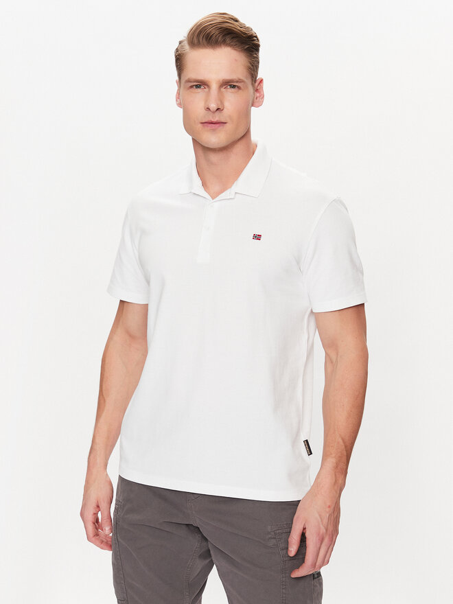 Napapijri Napapijri Pólóing Ealis NP0A4H8B Fehér Regular Fit