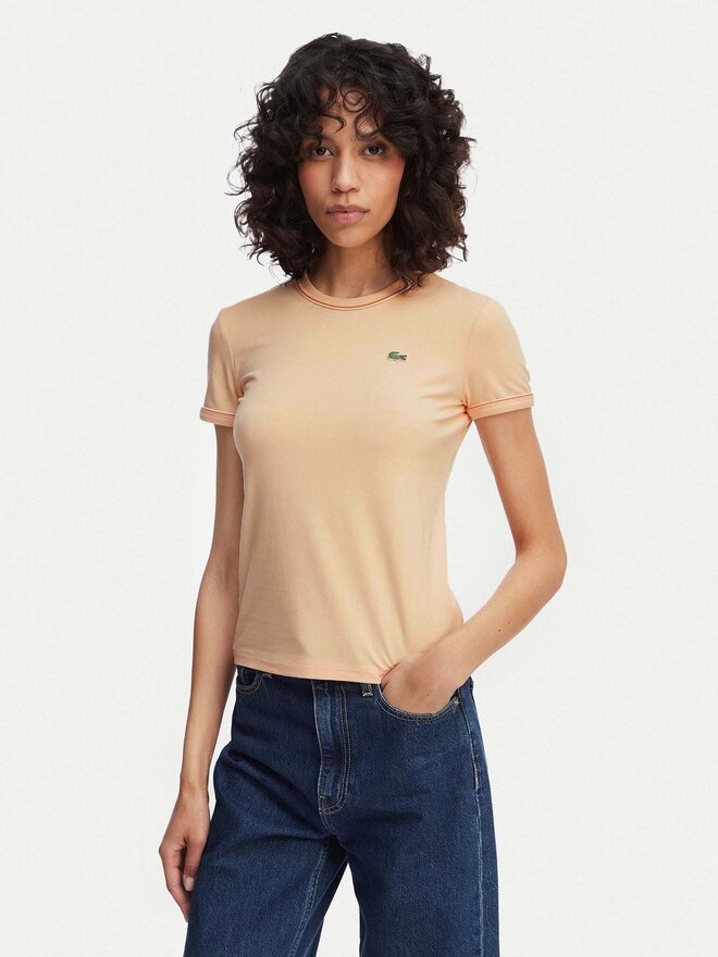 Lacoste Lacoste T-Shirt TF5289 Hellorange Slim Fit