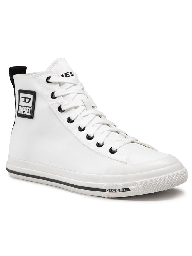Diesel Sneakers aus Stoff Diesel S-Astico Mid Cut Y02370 P1992 T1015 Weiß