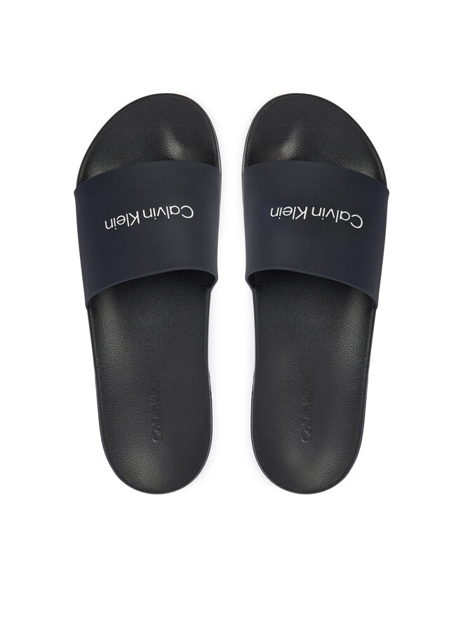 Calvin Klein Pantoletten Calvin Klein Ess Slide Monobrand Cv HM0HM02107 Dunkelblau