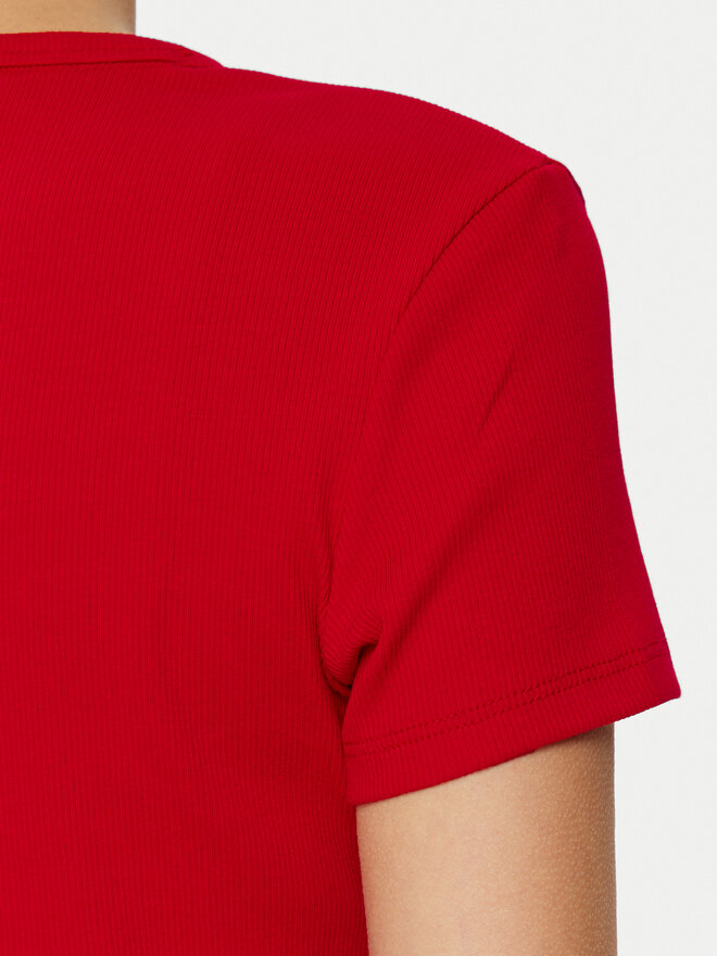 Tommy Jeans Tommy Jeans Póló Essential DW0DW17383 Piros Slim Fit
