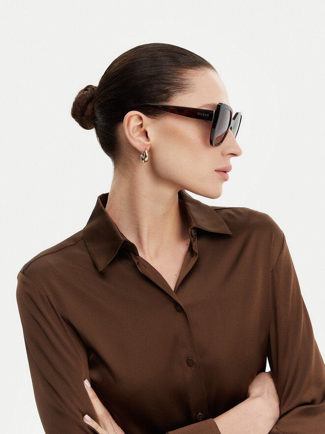 Guess Okulary przeciwsłoneczne Guess GU00154 Brązowy