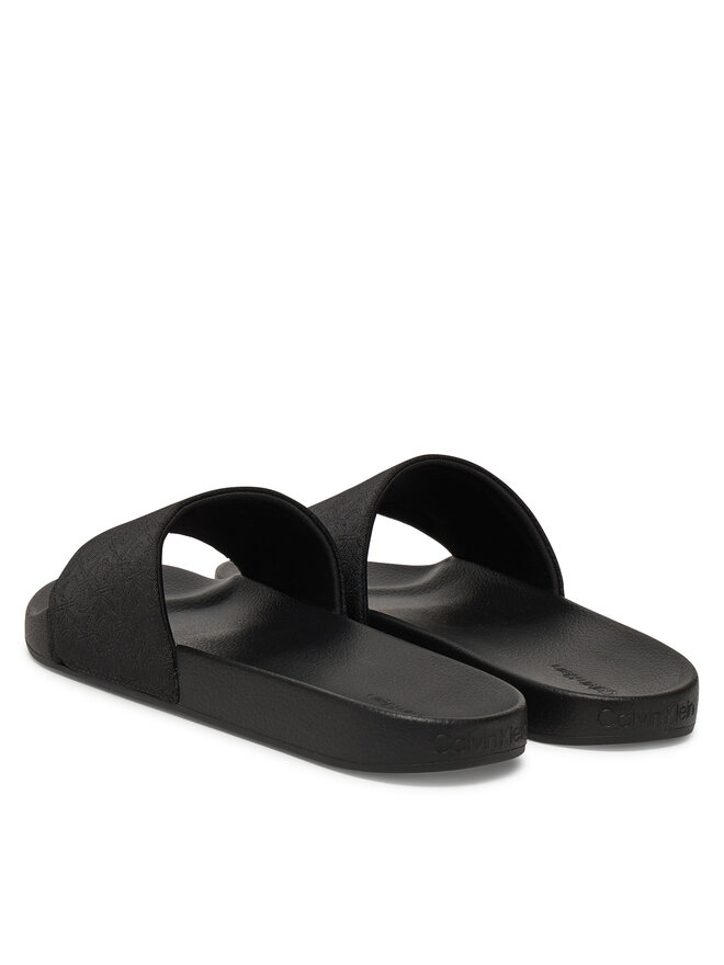 Calvin Klein Klapki Calvin Klein Pool Slide Jaq Mono HM0HM01762 Czarny
