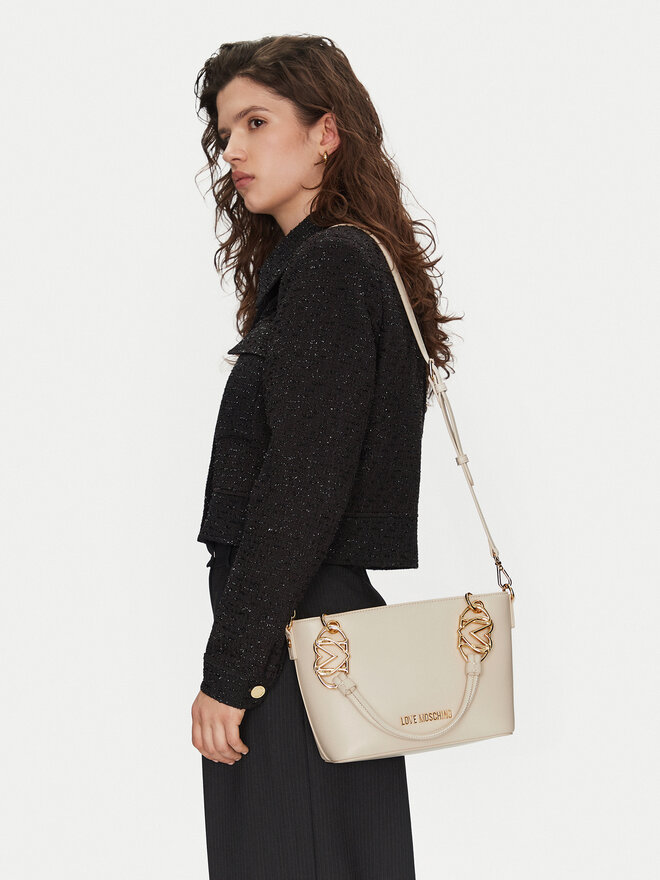 LOVE MOSCHINO Τσάντα LOVE MOSCHINO JC4052PP1MLF0110 Εκρού