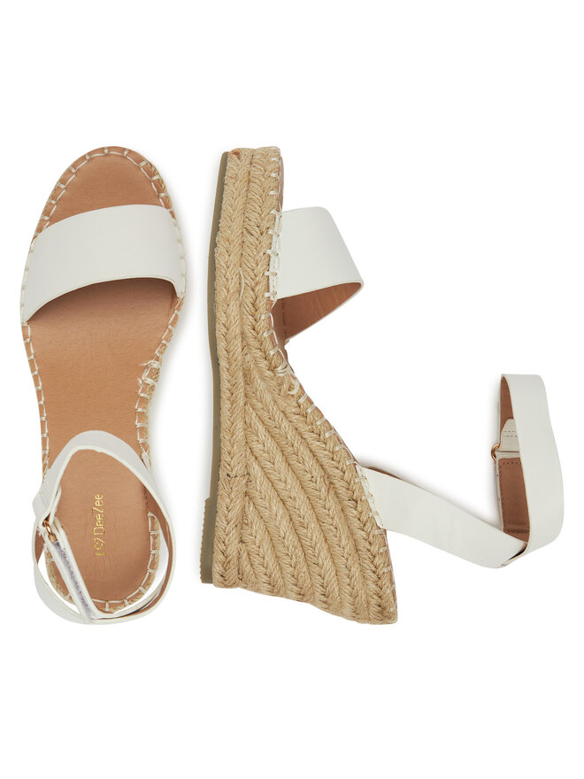 DeeZee Espadrilky DeeZee JSZ2022-06 Biela