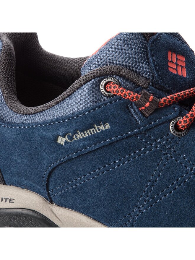 Trekkingschuhe Columbia Fire Venture Low Suede Waterproof BL1715 Dunkelblau eschuhe