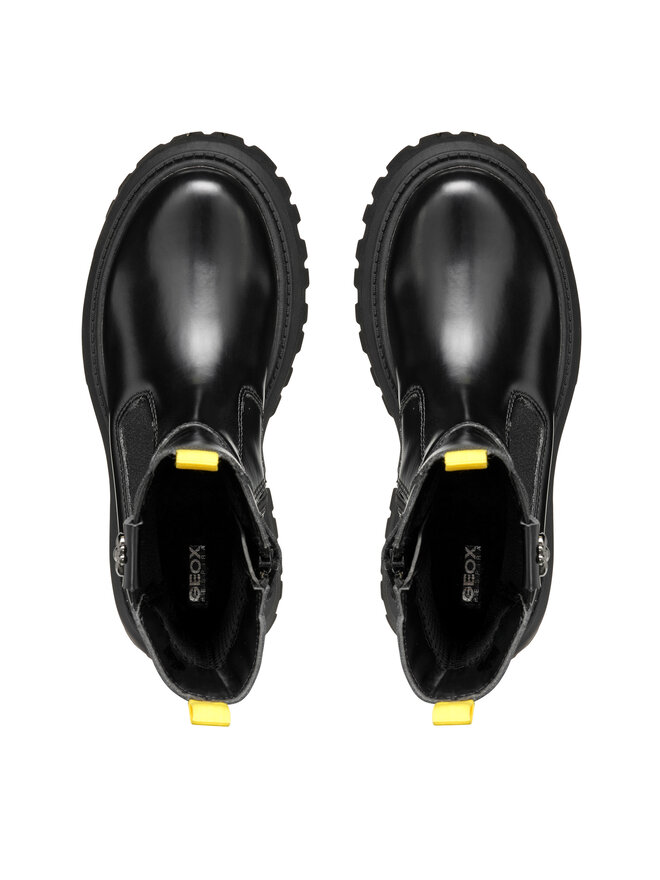 Geox Čižmy Geox J Maquinnens Girl J46M6A 0CNNH C9999 S Čierna