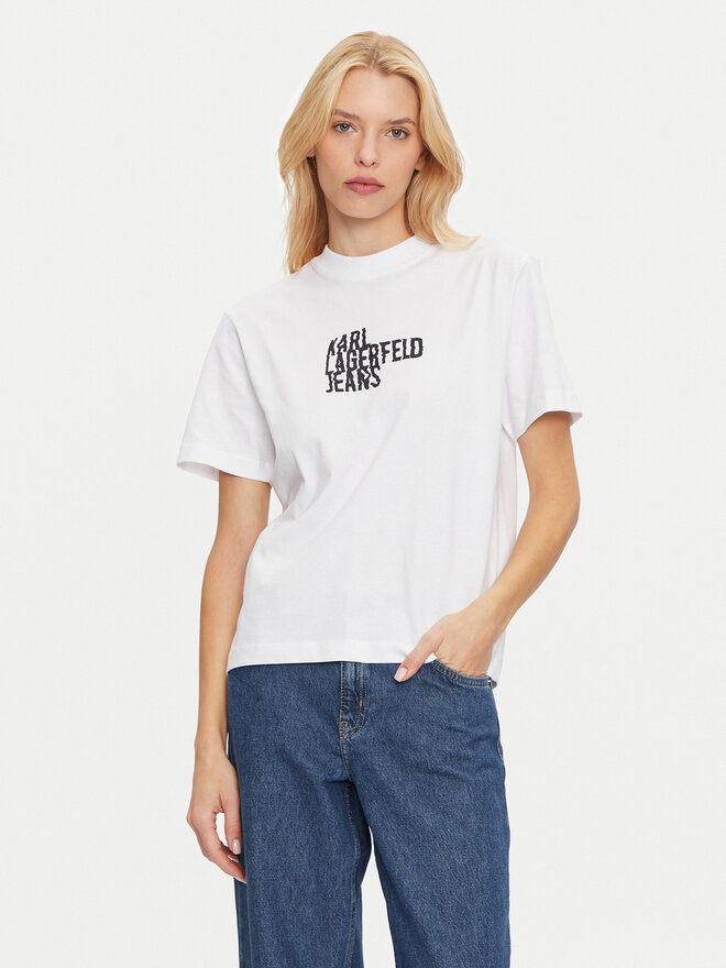 Karl Lagerfeld Jeans Karl Lagerfeld Jeans Camiseta 246J1712 Blanco Regular Fit