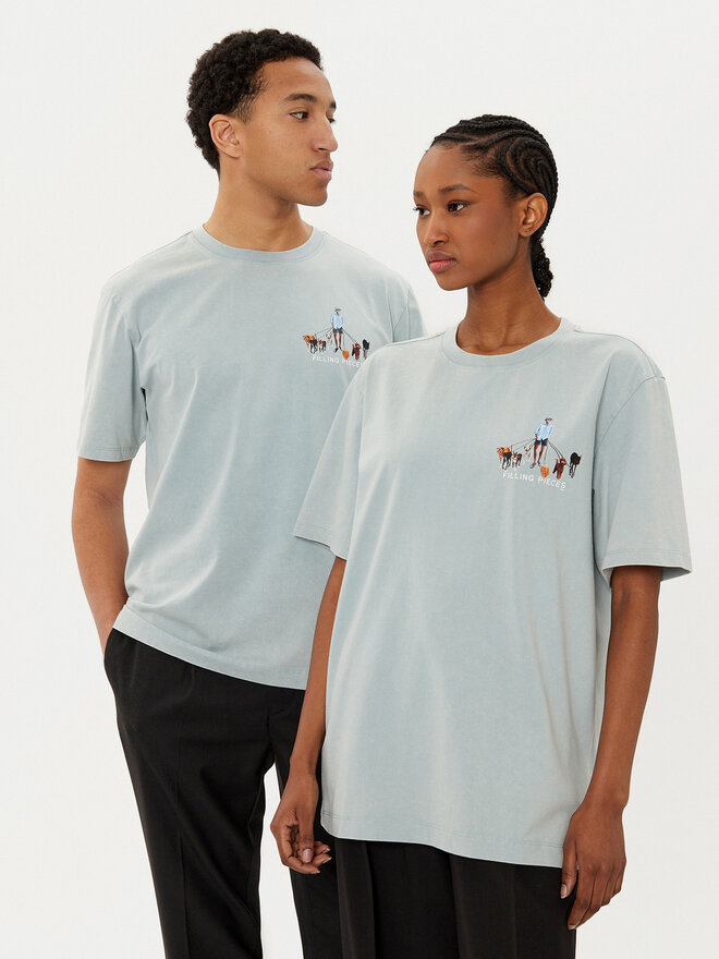 Filling Pieces Filling Pieces Camiseta Unisex Dog Walker 7449981 Verde Regular Fit