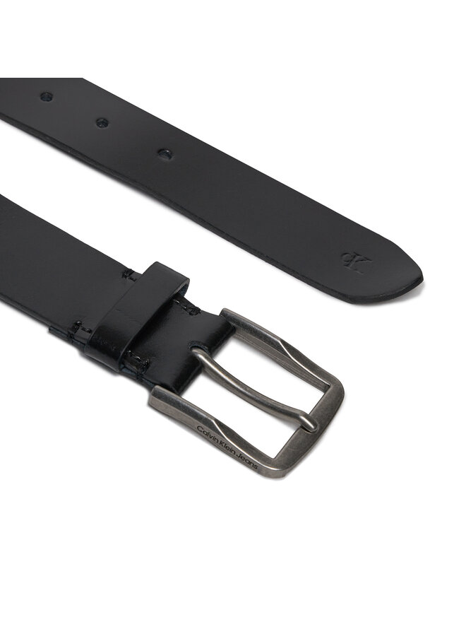 Calvin Klein Ζώνη Ανδρική Calvin Klein Classic Flat R Lthr Belt 35Mm K50K511421 Μαύρο