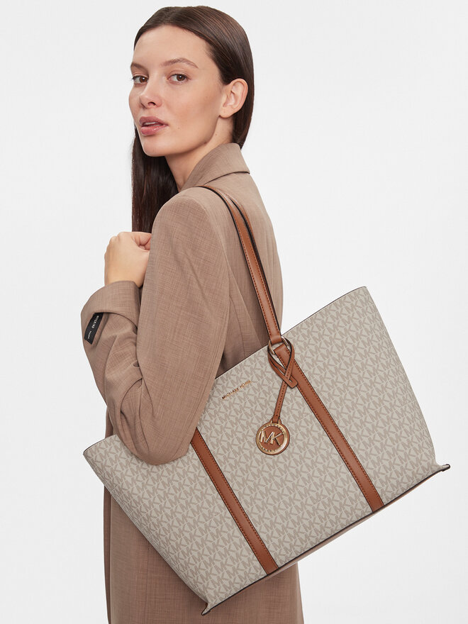 MICHAEL Michael Kors Сумка MICHAEL Michael Kors Temple Tote 30R4G1LT3B Бежевий