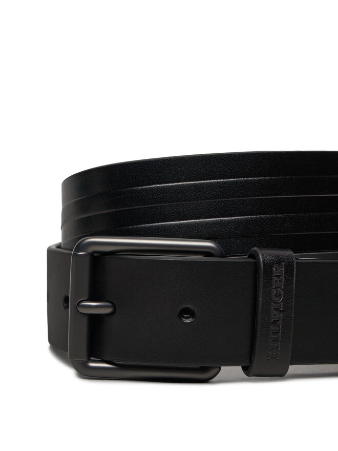 Tommy Hilfiger Cintura da uomo Tommy Hilfiger AM0AM13021 Nero