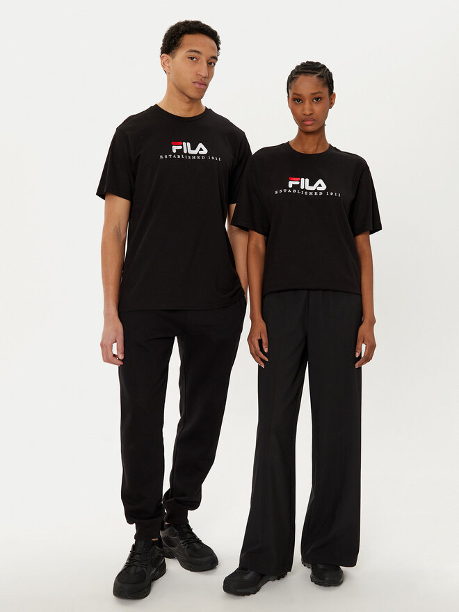 Fila Fila Marškinėliai FAU0147 Juoda Regular Fit