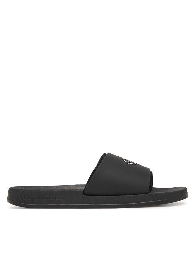 Calvin Klein Pantoletten Calvin Klein Ess Slide Rubber Neoprene HM0HM02229 Schwarz