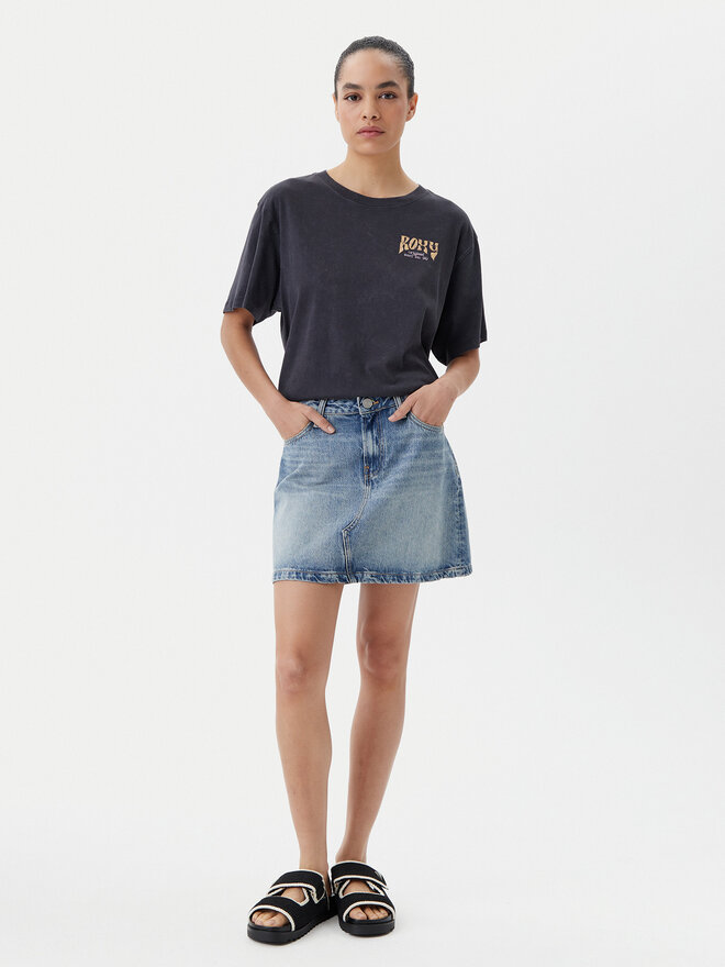 Roxy Roxy Marškinėliai ERJZT05905 Pilka Oversize