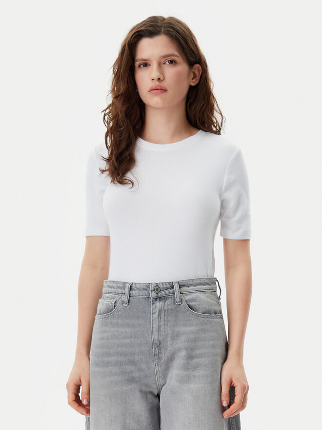 Gap Gap T-Shirt 679172-01 Weiß Stretch Fit
