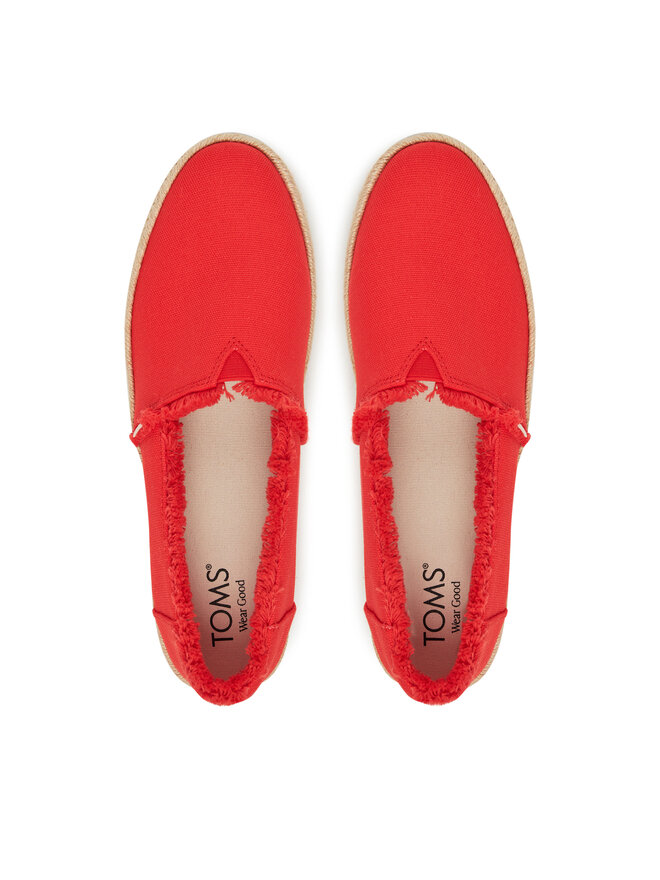Toms Espadrilky Toms Valencia Platform 10021919 Červená