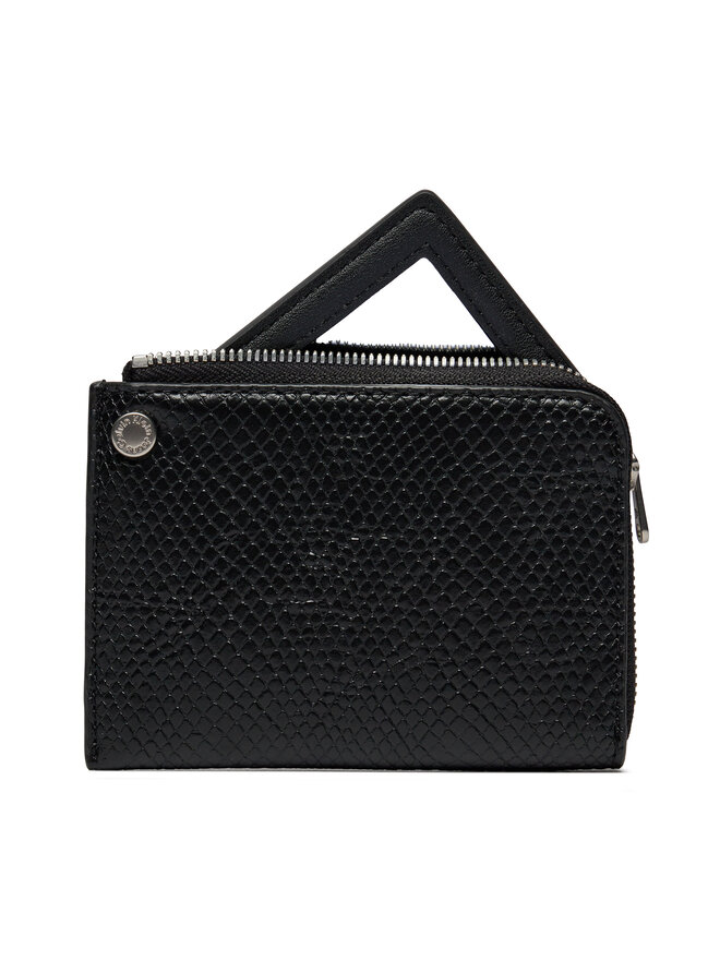 Calvin Klein Jeans Mali ženski novčanik Calvin Klein Jeans Sculpted Wallet Square Mirror K60K611563 Crna