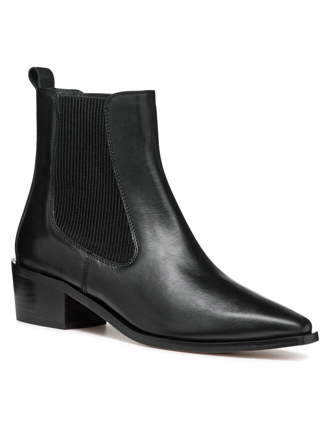 Geox Botine Geox D Texica D46MYA 043NH C9999 Negru