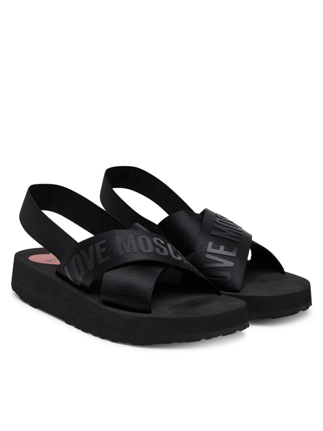 LOVE MOSCHINO Sandály LOVE MOSCHINO JA16214G0MIX4000 Černá