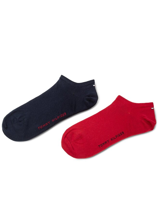 Tommy Hilfiger Súprava 2 párov členkových pánskych ponožiek Tommy Hilfiger 342023001 Tmavomodrá
