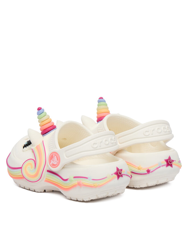 Crocs Pantoletten Crocs Toddler Crocs Iam Unicorn Lights Classic Clog 212508 Weiß