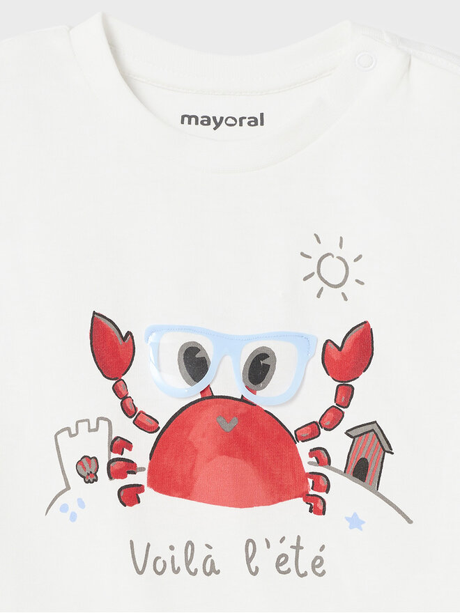 Mayoral Mayoral T-Shirt 1026 Λευκό Regular Fit