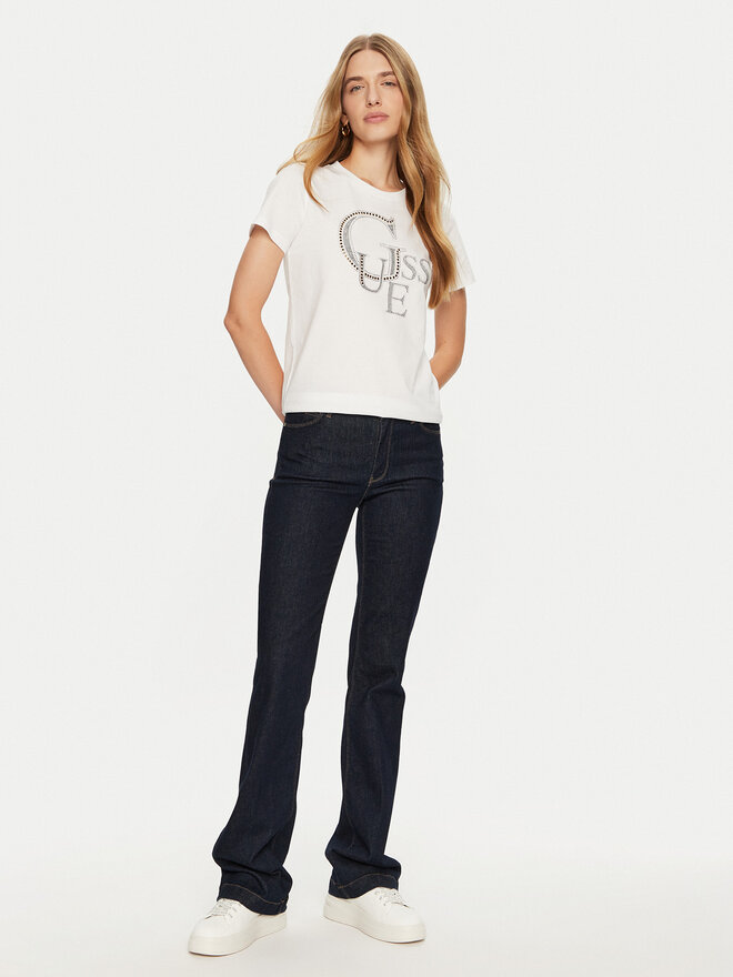 Guess Guess Camiseta W4BI16 I3Z14 Blanco Regular Fit