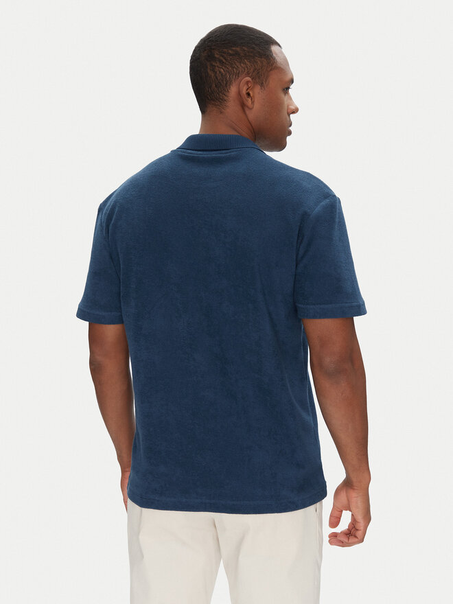 BOSS BOSS Poloshirt Pe_Doubletowel 50539869 Dunkelblau Relaxed Fit
