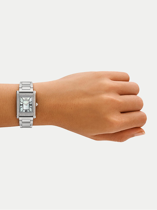 Emporio Armani Zegarek Emporio Armani Genni AR11625 Srebrny